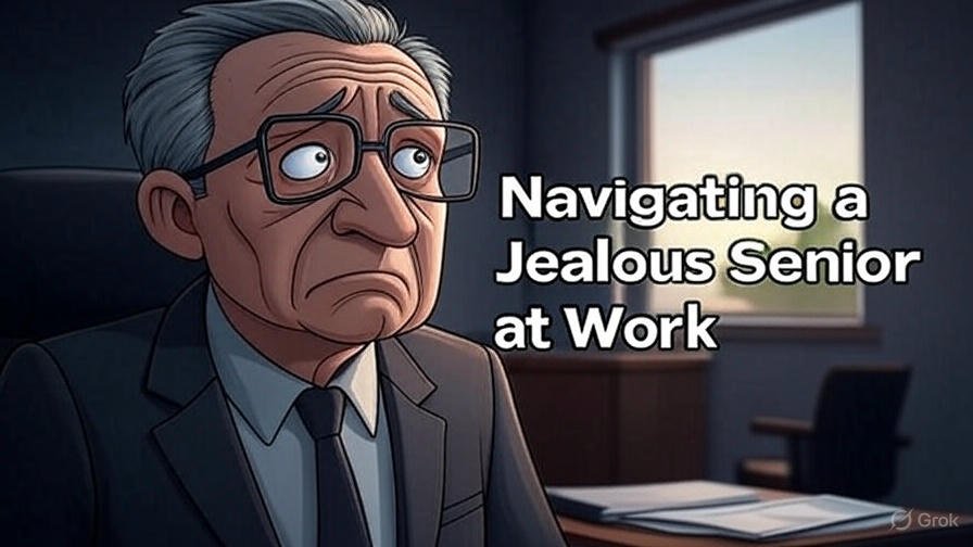 Navigating a jealous senior at work