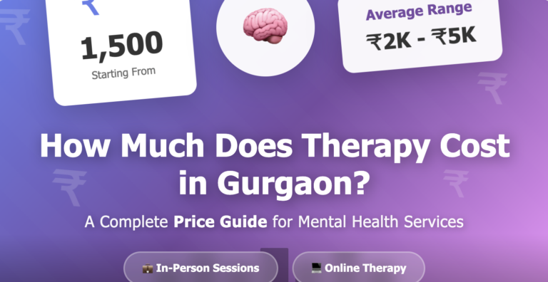 how much does therapy cost in gurgaon